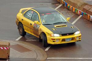 Steve Gingras / Katie Gingras Subaru Impreza on SS15, Lakeshore Drive.