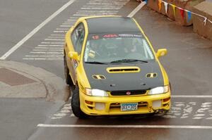 Steve Gingras / Katie Gingras Subaru Impreza on SS15, Lakeshore Drive.