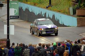 Michael Miller / Angelica Miller Mitsubishi Galant VR-4 on SS15, Lakeshore Drive.