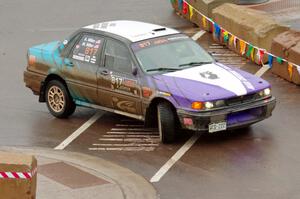 Michael Miller / Angelica Miller Mitsubishi Galant VR-4 on SS15, Lakeshore Drive.