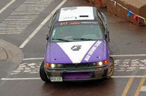 Michael Miller / Angelica Miller Mitsubishi Galant VR-4 on SS15, Lakeshore Drive.