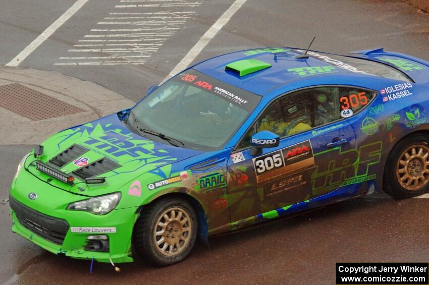 Santiago Iglesias / R.J. Kassel Subaru BRZ on SS15, Lakeshore Drive.