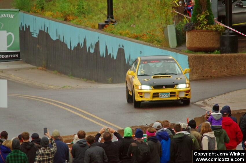 Steve Gingras / Katie Gingras Subaru Impreza on SS15, Lakeshore Drive.