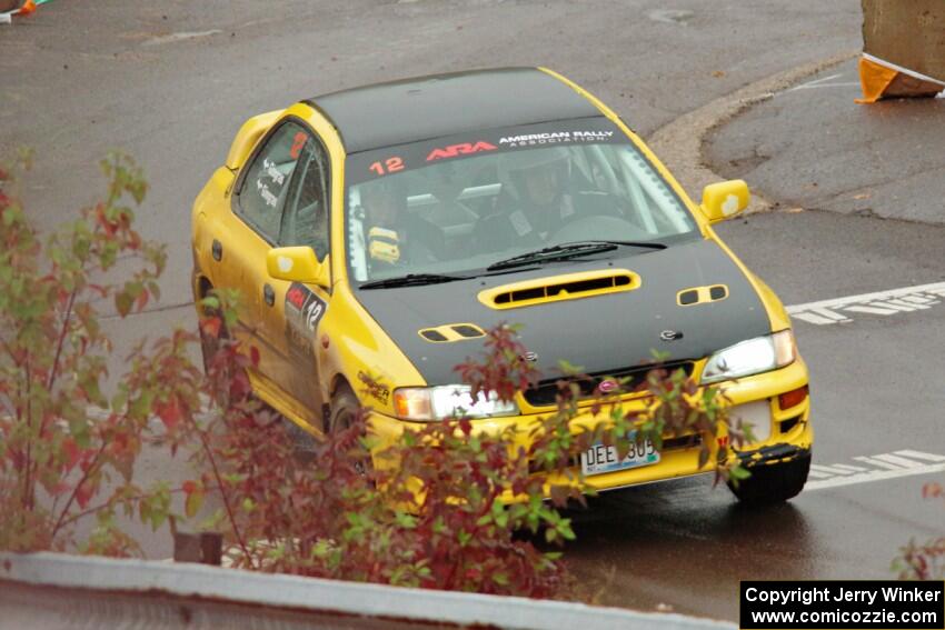 Steve Gingras / Katie Gingras Subaru Impreza on SS15, Lakeshore Drive.