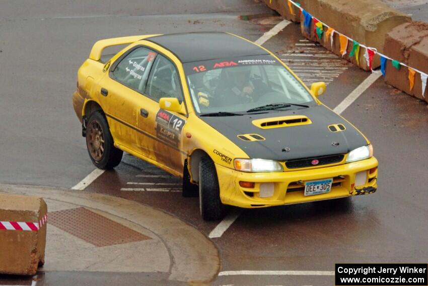 Steve Gingras / Katie Gingras Subaru Impreza on SS15, Lakeshore Drive.