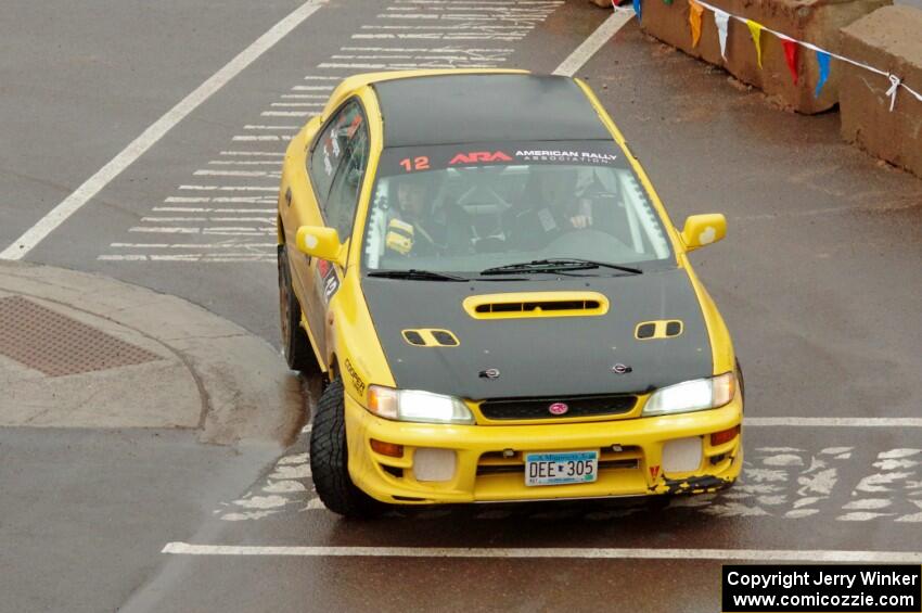 Steve Gingras / Katie Gingras Subaru Impreza on SS15, Lakeshore Drive.