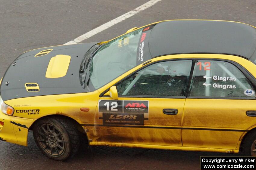 Steve Gingras / Katie Gingras Subaru Impreza on SS15, Lakeshore Drive.