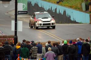 Chris Barribeau / Bryce Proseus Subaru Impreza on SS15, Lakeshore Drive.