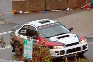 Chris Barribeau / Bryce Proseus Subaru Impreza on SS15, Lakeshore Drive.