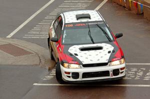 Chris Barribeau / Bryce Proseus Subaru Impreza on SS15, Lakeshore Drive.