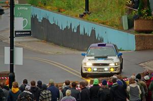 Tyler Matalas / Ian Hoge Subaru Impreza on SS15, Lakeshore Drive.