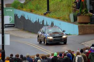 Dylan Helferich / Drake Dunigan Subaru Impreza on SS15, Lakeshore Drive.