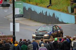 Dylan Helferich / Drake Dunigan Subaru Impreza on SS15, Lakeshore Drive.