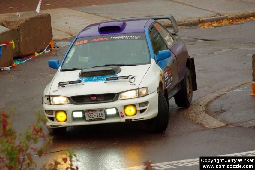 Tyler Matalas / Ian Hoge Subaru Impreza on SS15, Lakeshore Drive.