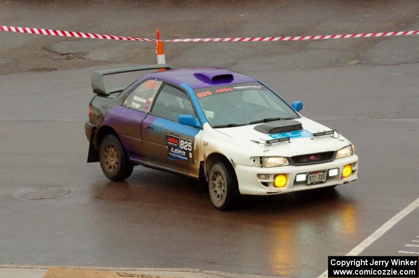 Tyler Matalas / Ian Hoge Subaru Impreza on SS15, Lakeshore Drive.