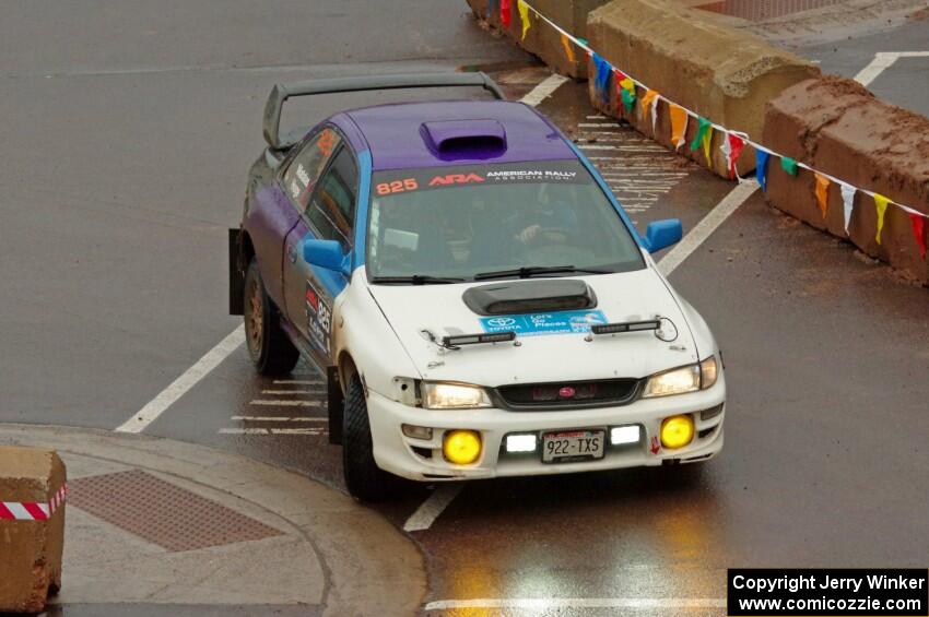 Tyler Matalas / Ian Hoge Subaru Impreza on SS15, Lakeshore Drive.