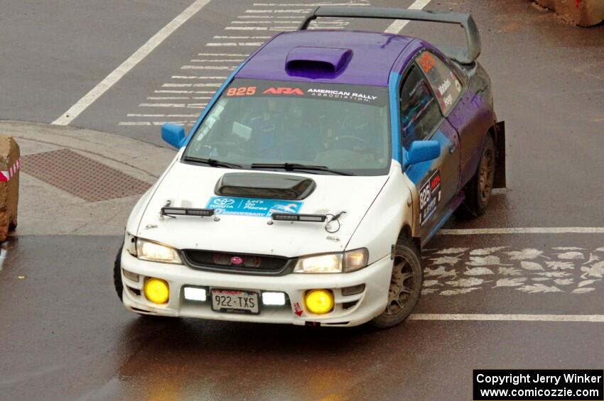 Tyler Matalas / Ian Hoge Subaru Impreza on SS15, Lakeshore Drive.