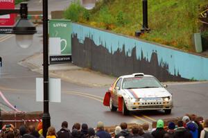 Kevin Schmidt / Jay Anderson Maxda RX-7 on SS15, Lakeshore Drive.