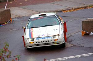 Kevin Schmidt / Jay Anderson Maxda RX-7 on SS15, Lakeshore Drive.