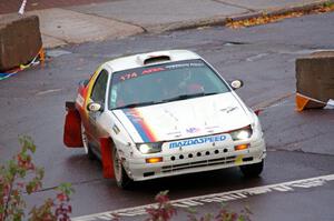 Kevin Schmidt / Jay Anderson Maxda RX-7 on SS15, Lakeshore Drive.