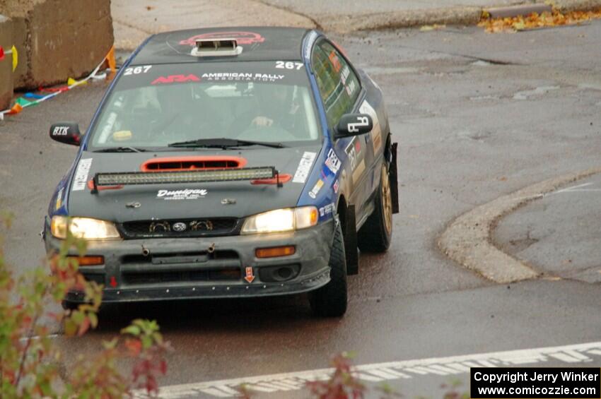 Dylan Helferich / Drake Dunigan Subaru Impreza on SS15, Lakeshore Drive.