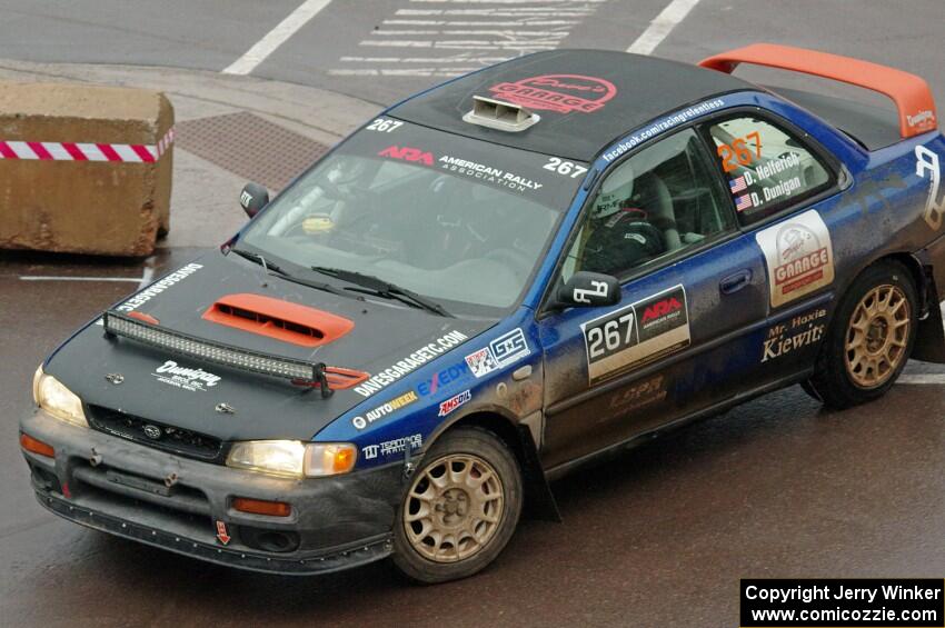 Dylan Helferich / Drake Dunigan Subaru Impreza on SS15, Lakeshore Drive.