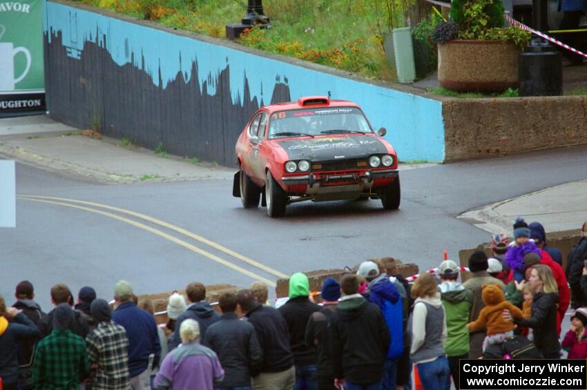 Mike Hurst / Michel Hoche-Mong Ford Capri on SS15, Lakeshore Drive.