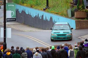 Kyle Turner / Kevin Turner Subaru Impreza on SS15, Lakeshore Drive.