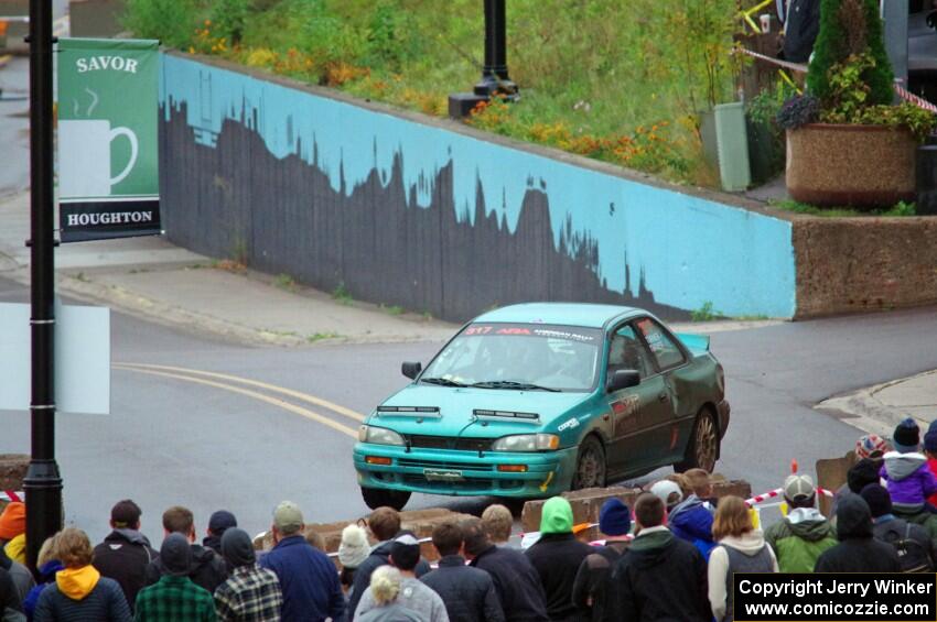 Kyle Turner / Kevin Turner Subaru Impreza on SS15, Lakeshore Drive.