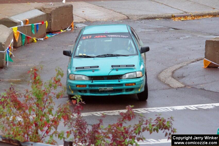 Kyle Turner / Kevin Turner Subaru Impreza on SS15, Lakeshore Drive.