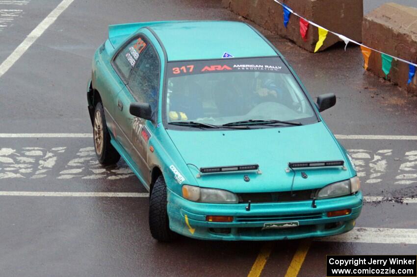 Kyle Turner / Kevin Turner Subaru Impreza on SS15, Lakeshore Drive.