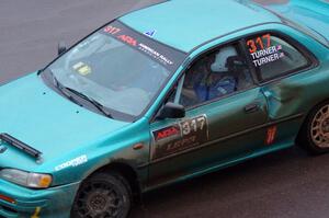 Kyle Turner / Kevin Turner Subaru Impreza on SS15, Lakeshore Drive.