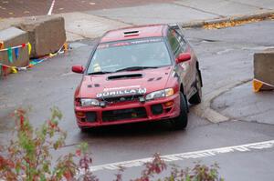 Arin DeMaster / Taylor Kildea Subaru Impreza on SS15, Lakeshore Drive.