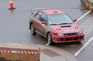 Arin DeMaster / Taylor Kildea Subaru Impreza on SS15, Lakeshore Drive.