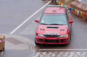 Arin DeMaster / Taylor Kildea Subaru Impreza on SS15, Lakeshore Drive.