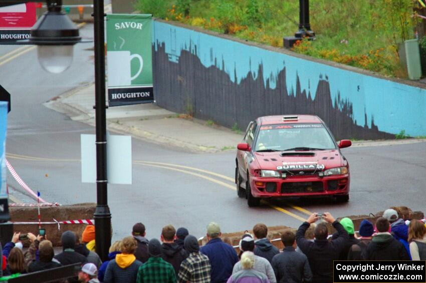 Arin DeMaster / Taylor Kildea Subaru Impreza on SS15, Lakeshore Drive.