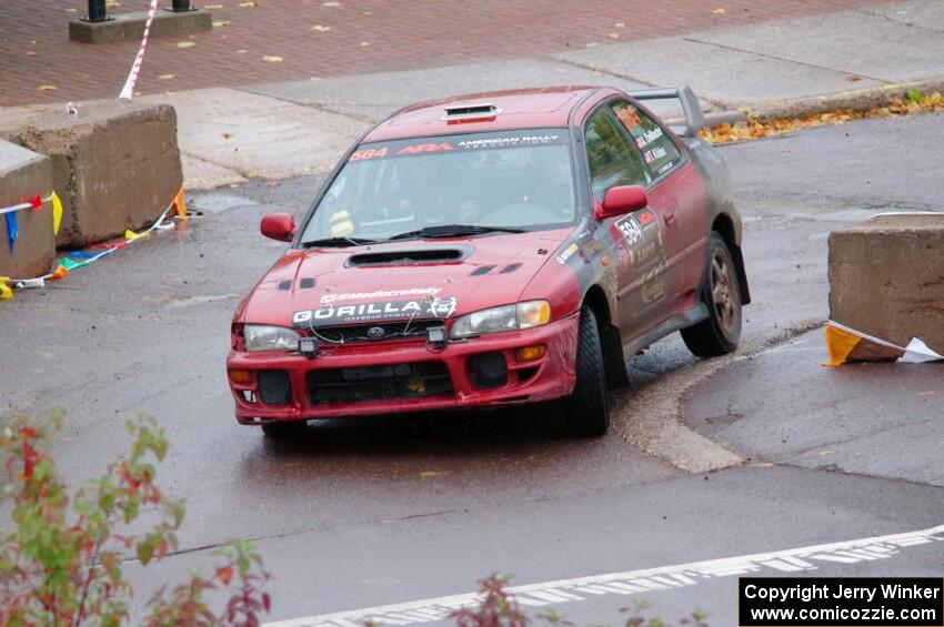 Arin DeMaster / Taylor Kildea Subaru Impreza on SS15, Lakeshore Drive.