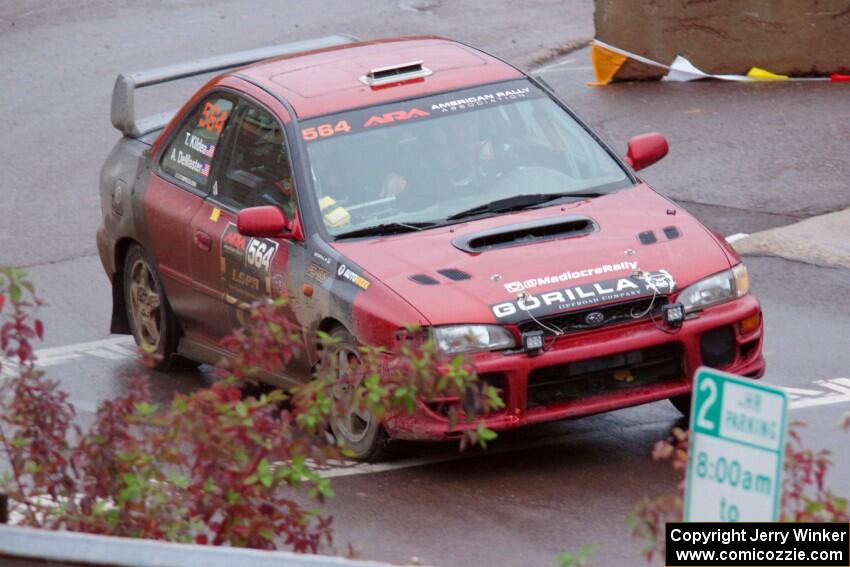 Arin DeMaster / Taylor Kildea Subaru Impreza on SS15, Lakeshore Drive.