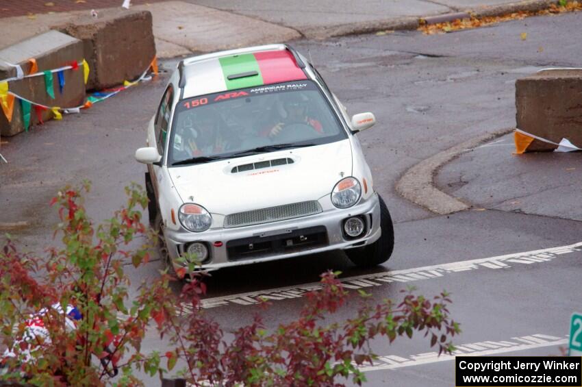 Ivo Draganov / Vladimir Yanev Subaru WRX Wagon on SS15, Lakeshore Drive.