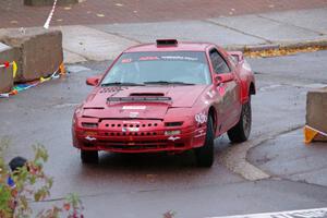 Al Dantes, Jr. / Joel Krumbach Mazda RX-7 LS on SS15, Lakeshore Drive.