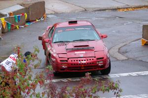 Al Dantes, Jr. / Joel Krumbach Mazda RX-7 LS on SS15, Lakeshore Drive.