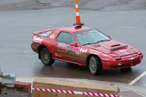 Al Dantes, Jr. / Joel Krumbach Mazda RX-7 LS on SS15, Lakeshore Drive.