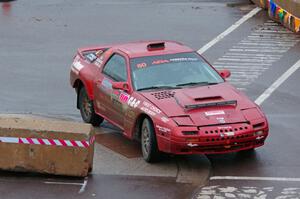 Al Dantes, Jr. / Joel Krumbach Mazda RX-7 LS on SS15, Lakeshore Drive.