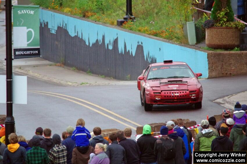 Al Dantes, Jr. / Joel Krumbach Mazda RX-7 LS on SS15, Lakeshore Drive.