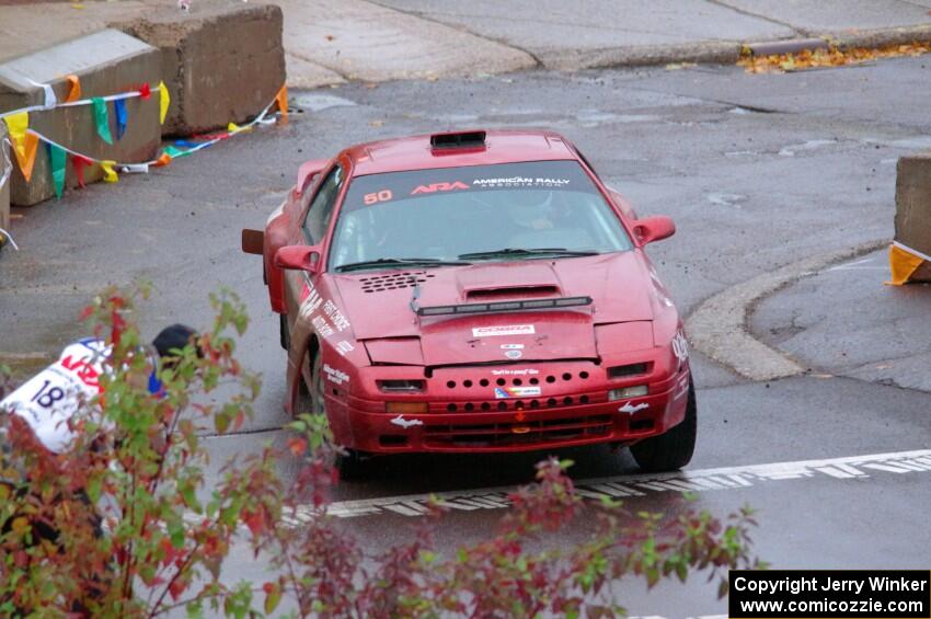 Al Dantes, Jr. / Joel Krumbach Mazda RX-7 LS on SS15, Lakeshore Drive.