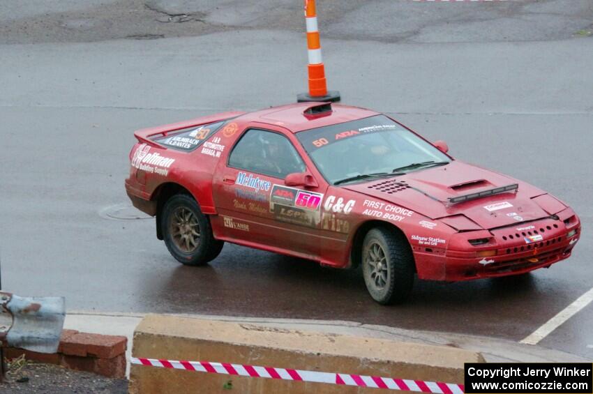 Al Dantes, Jr. / Joel Krumbach Mazda RX-7 LS on SS15, Lakeshore Drive.