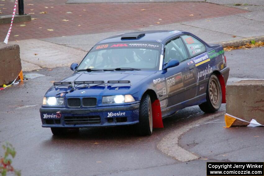 Ryan George / Heather Stieber-George BMW M3 on SS15, Lakeshore Drive.