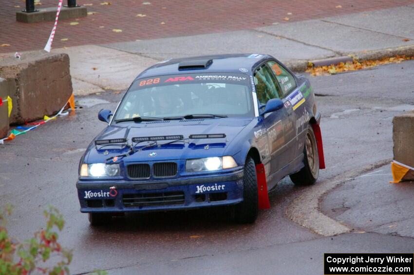 Ryan George / Heather Stieber-George BMW M3 on SS15, Lakeshore Drive.