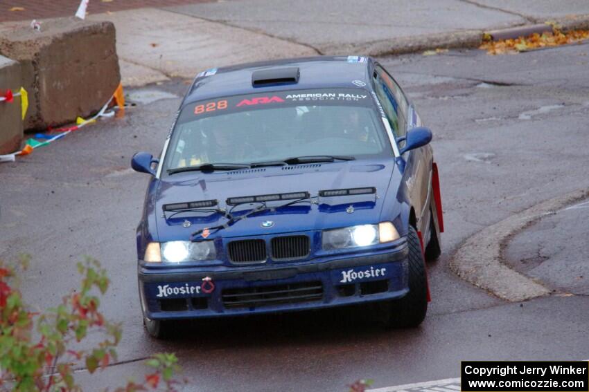 Ryan George / Heather Stieber-George BMW M3 on SS15, Lakeshore Drive.