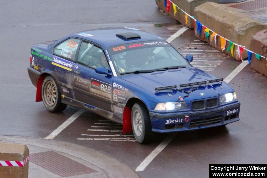 Ryan George / Heather Stieber-George BMW M3 on SS15, Lakeshore Drive.